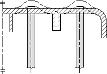 Unfavorable demolding design: deflection of component (figure)